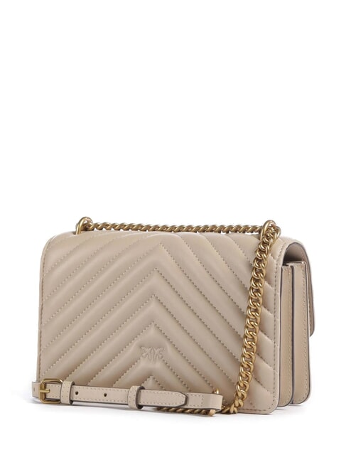MINI LOVE BAG One chevron bag beige-smoky gray-antique gold - Women&rsquo;s Bags