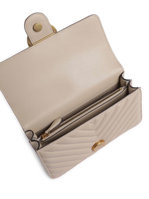 MINI LOVE BAG One chevron bag beige-smoky gray-antique gold - Women&rsquo;s Bags