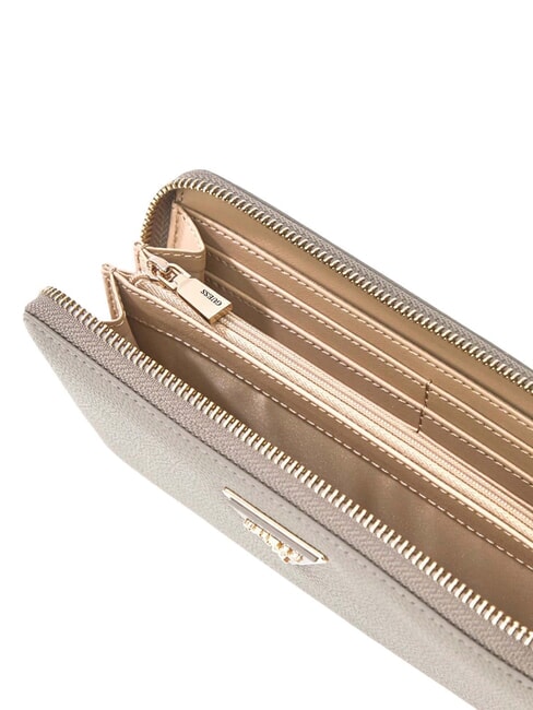 LAUREL 2 Large zip around wallet with wristlet dark taupe - Women&rsquo;s Wallets