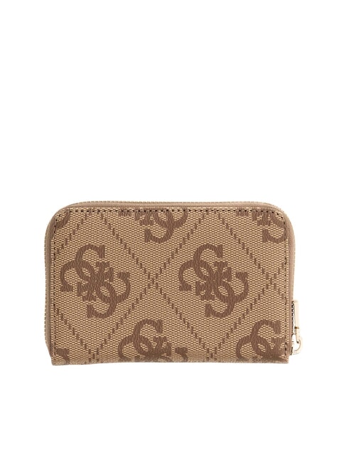 LAUREL 2 Medium zip wallet with 4G logo print latte logo / brown - Women&rsquo;s Wallets