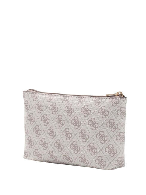 LAUREL 2 Clutch bag with cuff dark taupe logo - Women&rsquo;s Bags