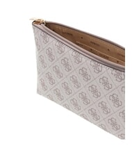 GUESS LAUREL 2 Clutch bag with cuff dark taupe logo - Women&rsquo;s Bags - 3