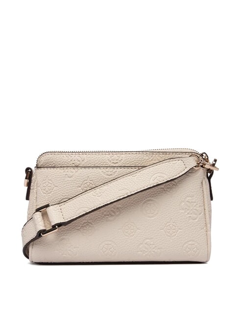 CRESIDIA 2 Peony shoulder bag with embossed logo off white logo - Women&rsquo;s Bags