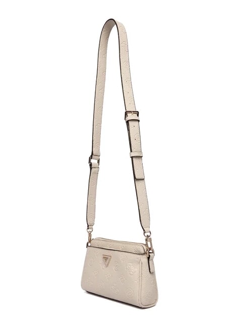 CRESIDIA 2 Peony shoulder bag with embossed logo off white logo - Women&rsquo;s Bags