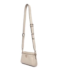 GUESS CRESIDIA 2 Peony shoulder bag with embossed logo off white logo - Women&rsquo;s Bags - 4