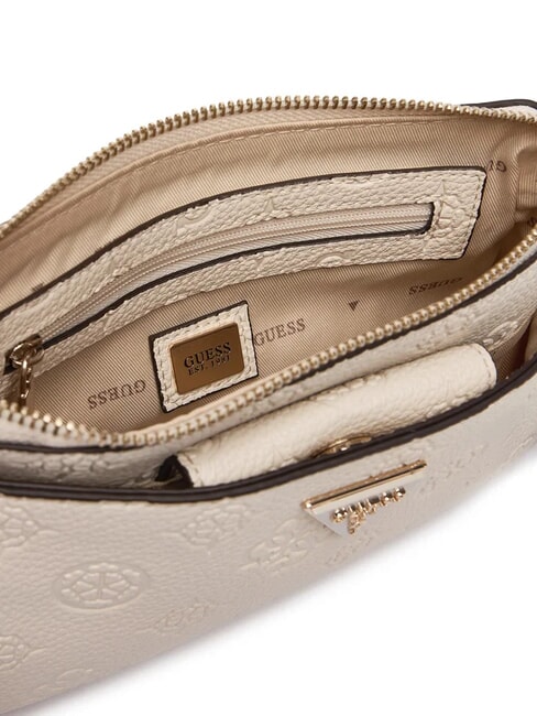 CRESIDIA 2 Peony shoulder bag with embossed logo off white logo - Women&rsquo;s Bags