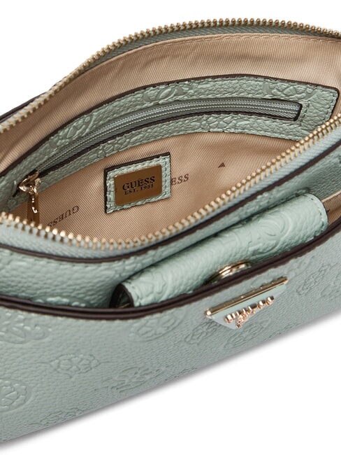 CRESIDIA 2 Peony shoulder bag with embossed logo light sage logo - Women&rsquo;s Bags