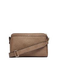 GUESS CRESIDIA 2 Peony shoulder bag with embossed logo dark taupe logo - Women&rsquo;s Bags - 2