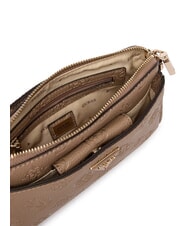 GUESS CRESIDIA 2 Peony shoulder bag with embossed logo dark taupe logo - Women&rsquo;s Bags - 5