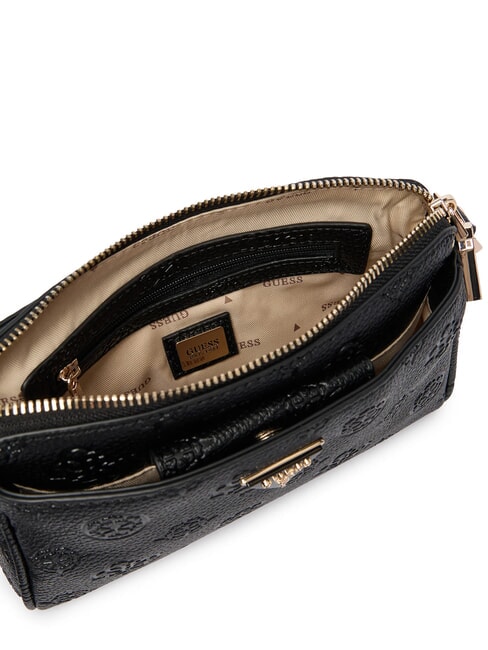 CRESIDIA 2 Peony shoulder bag with embossed logo black logo - Women&rsquo;s Bags