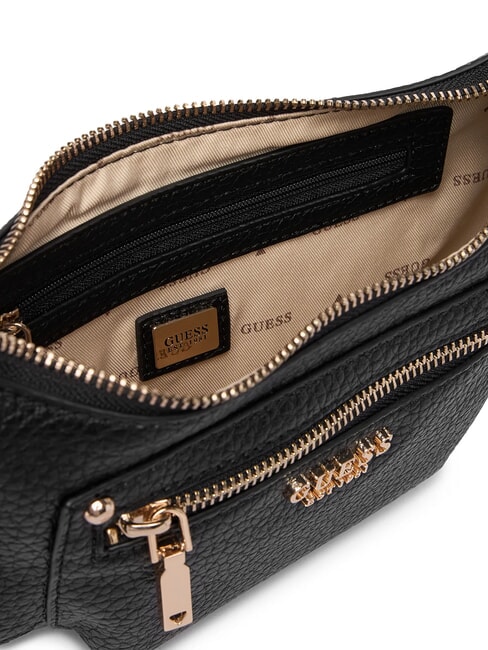 MARSHA Shoulder bag with pocket BLACK - Women&rsquo;s Bags