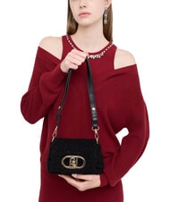 LIUJO LAPUFFY Micro shoulder bag, with shoulder strap BLACK - Women&rsquo;s Bags - 4