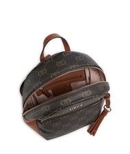 LIUJO CIRRY Medium backpack with all-over logo gingerbread - Women&rsquo;s Bags - 3