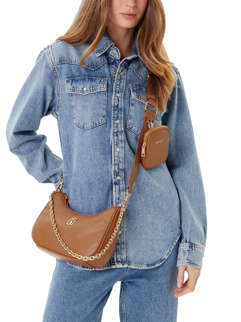 ACHALA Small bag with chain and pouch suede - Women&rsquo;s Bags