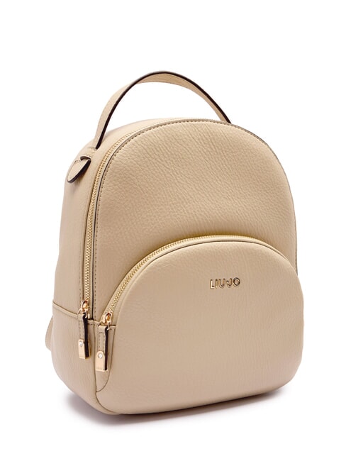 MANHATTAN Medium round backpack with pocket sand - Women&rsquo;s Bags