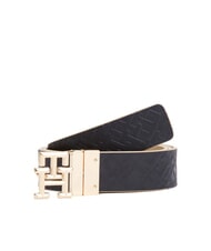 TOMMY HILFIGER TH LOGO Reversible leather belt - Belts