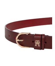 TOMMY HILFIGER ESSENTIAL EFFORTLESS Leather Belt Made in Italy oxblood - Belts - 2