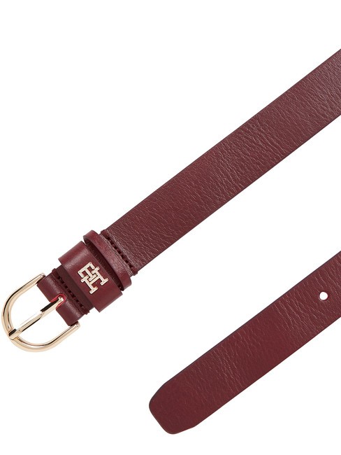 ESSENTIAL EFFORTLESS Leather Belt Made in Italy oxblood - Belts