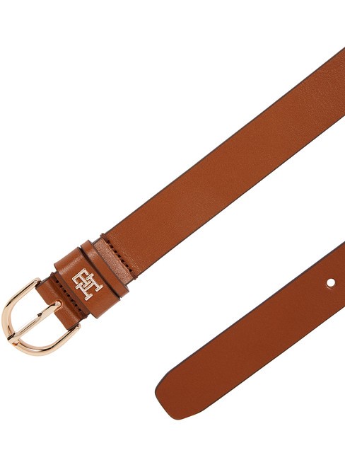 ESSENTIAL EFFORTLESS Leather Belt Made in Italy cognac / black - Belts