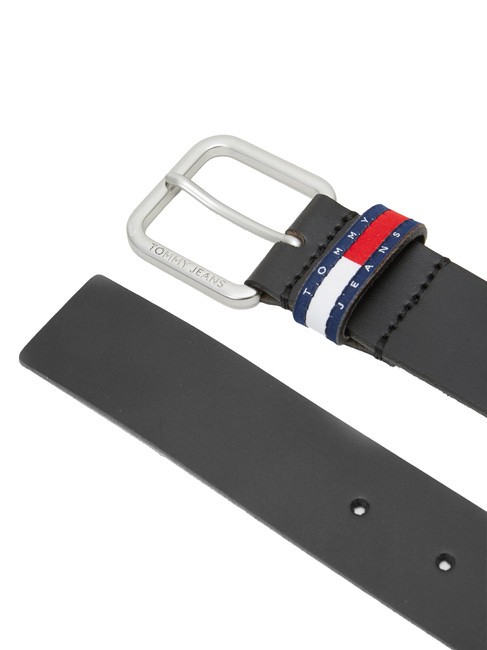 TOMMY JEANS RYAN Leather belt black - Belts
