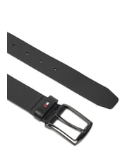 TOMMY HILFIGER DENTON Leather belt black - Belts - 3