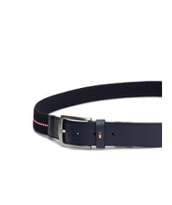 TOMMY HILFIGER REVERSIBLE Double-sided fabric belt space blue - Belts - 4