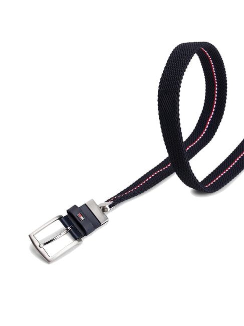 REVERSIBLE Double-sided fabric belt space blue - Belts