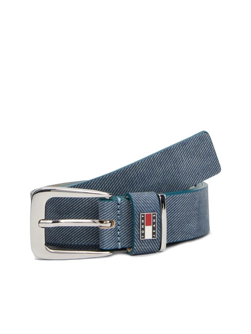 TH HERITAGE Denim print leather belt desert sky multi - Belts