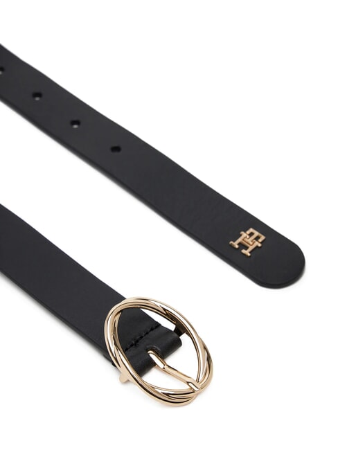 TH CHIC Women's leather belt black - Belts