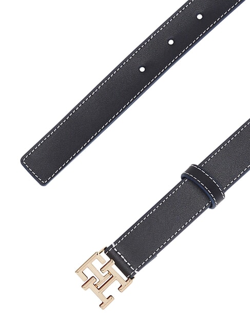 TH LOGO Women's leather belt space blue - Belts