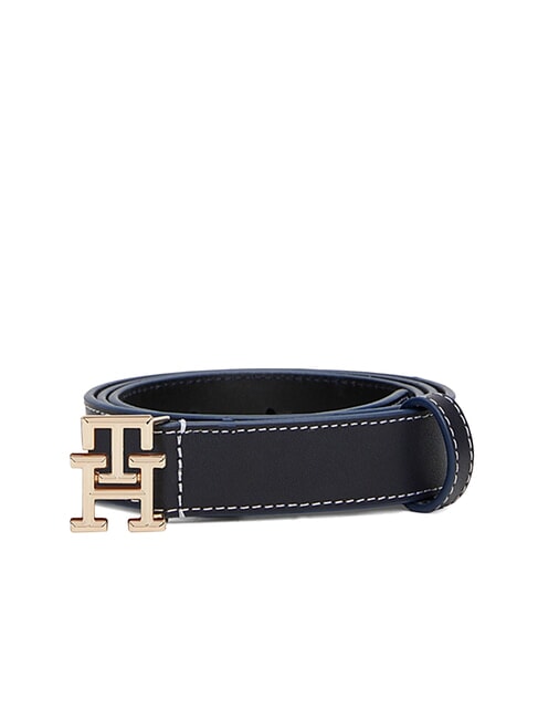 TH LOGO Women's leather belt space blue - Belts