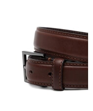 TOMMY HILFIGER HUDSON Leather belt coffee bean - Belts - 3