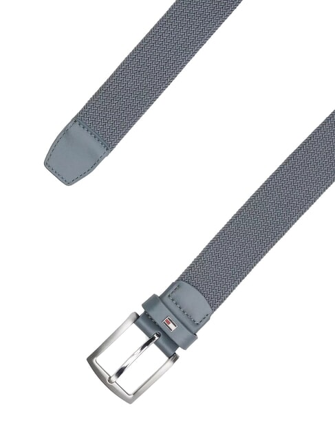 DENTON ELASTIC Men's woven fabric belt overcast grey - Belts