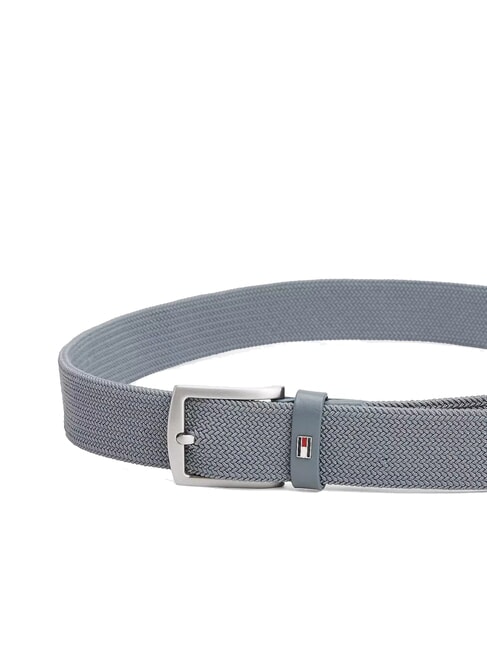DENTON ELASTIC Men's woven fabric belt overcast grey - Belts