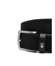 TOMMY HILFIGER DENTON ELASTIC Men's woven fabric belt black - Belts - 3