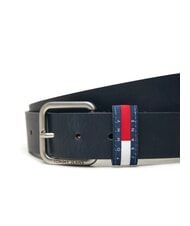 TOMMY HILFIGER TOMMY JEANS RYAN Leather belt dark night navy - Belts - 3