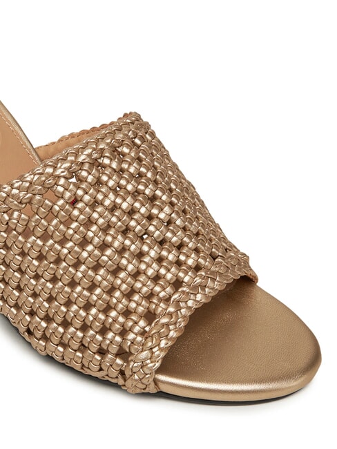 TH High metallic crochet sandals gold - Women&rsquo;s shoes