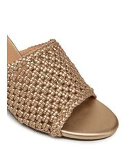 TOMMY HILFIGER TH High metallic crochet sandals gold - Women&rsquo;s shoes - 3