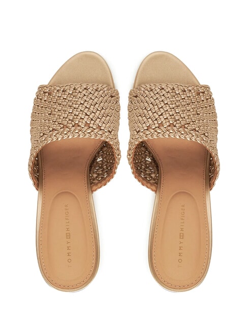 TH High metallic crochet sandals gold - Women&rsquo;s shoes