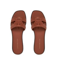 TOMMY HILFIGER TH LOGO STRAP Low leather slippers cinnamon bark - Women&rsquo;s shoes - 3