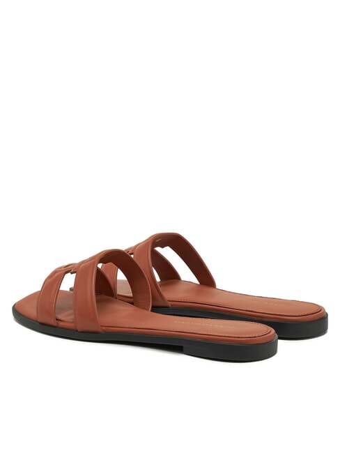 TH LOGO STRAP Low leather slippers cinnamon bark - Women&rsquo;s shoes