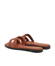 TOMMY HILFIGER TH LOGO STRAP Low leather slippers cinnamon bark - Women&rsquo;s shoes - 5