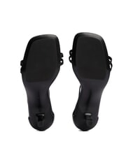 TOMMY HILFIGER TH High leather sandals with strap black - Women&rsquo;s shoes - 6