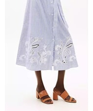 TOMMY HILFIGER TH Wide-heel leather mule sandal cinnamon bark - Women&rsquo;s shoes - 7