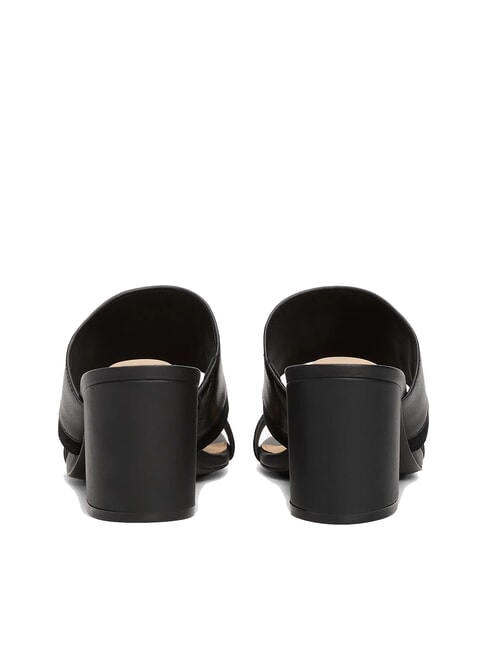 TH Wide-heel leather mule sandal black - Women&rsquo;s shoes