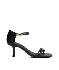 TOMMY HILFIGER TH High leather sandals with strap black - Women&rsquo;s shoes - 2