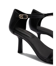 TOMMY HILFIGER TH High leather sandals with strap black - Women&rsquo;s shoes - 4