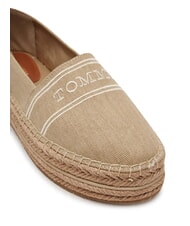 TOMMY HILFIGER TH Platform espadrilles in canvas horseradish - Women&rsquo;s shoes - 3