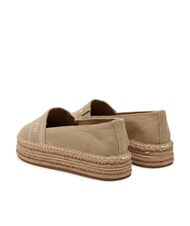 TOMMY HILFIGER TH Platform espadrilles in canvas horseradish - Women&rsquo;s shoes - 5
