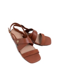 TOMMY HILFIGER TH Leather slingback sandals - Women&rsquo;s shoes